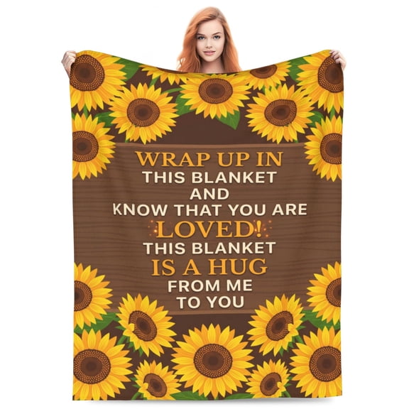Gifts for Women Christmas, Inspirational Gifts for Woman, Cozy Soft Throw Blankets for Women, Positive/Spiritual Gifts, Gifts for Older Woman, Get Well Gifts, Love Hug Blanket 50x40