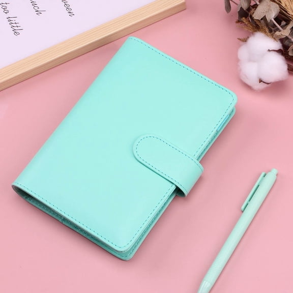 Gifts for Women Clearance YOHOME A6 PU Leather Notebook Binder,Mini Binder Refillable Paper with Pretty Ring Binders, Binder Cover for Personal Planner Budget Organizer Green One Size