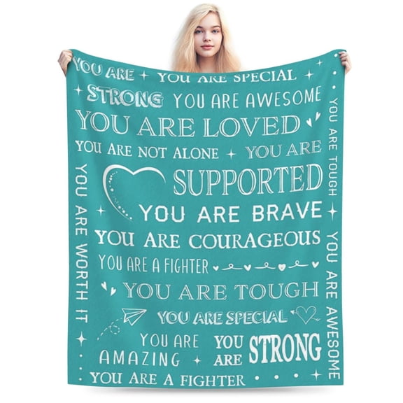 Gifts for Women- Get Well Soon Blanket, Feel Better After Surgery Present for Sick Women, Thinking of You Gifts, Inspirational Gift Blanket for Her Friend Sister, 50x40