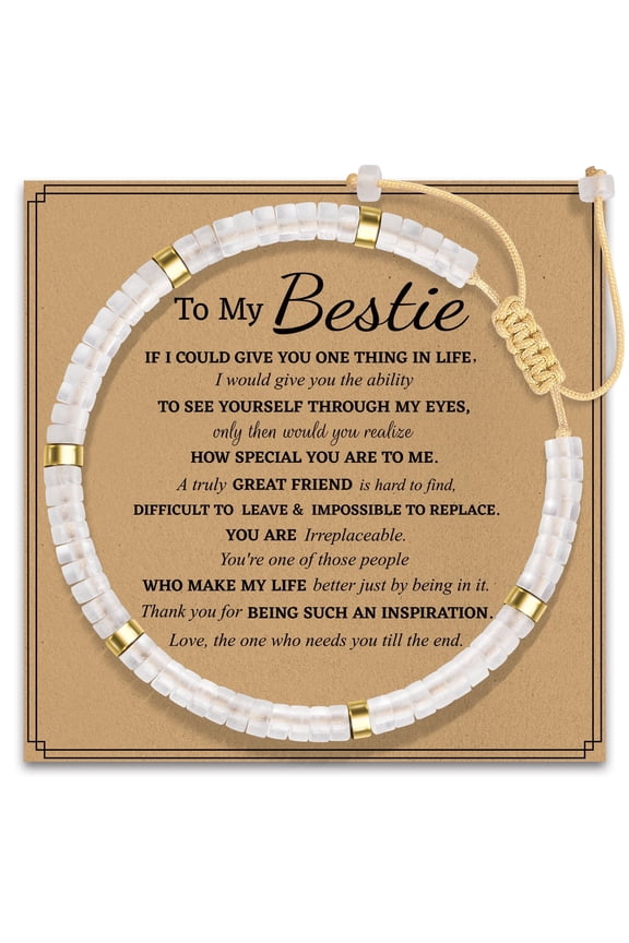 Gifts for Women Healing Natural Stone Bracelets with Positive Affirmations - Inspirational Gifts Crystal Bracelet - Get Well Soon Gifts for Mom Aunt Grandma Daughter in Law