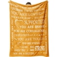 thumbnail image 1 of Gifts for Women or Men - Blanket Gifts for Mothers Day, Get Well Blanket, Inspirational Gifts for Her Him, Thinking of You Gifts for Mom Grandma Friend Sister Nurse, Feel Better After Surgery Gifts, 1 of 6