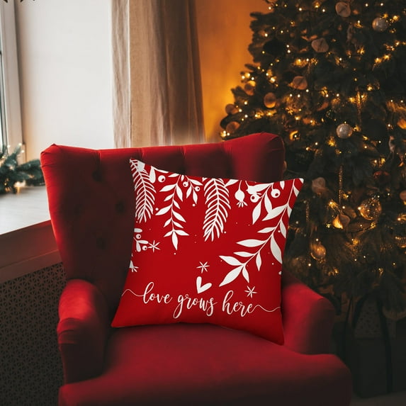 Gifts for Women Men ZKCCNUK Valentine's Day PillowCovers 18x18 Inch Peach-Skin-Like Cloth PillowCase Valentine's Day Decor For Sofa Couch, Essential for Family Joy Pillow Clearance