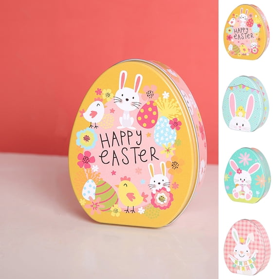 Gifts for Her Wzzjkit Easter Eggs Gift Box Gift Packaging Box Candy Chocolate Storage Holiday Gift Candy Packaging Box Colorful Cute Little Rabbits Candy Box
