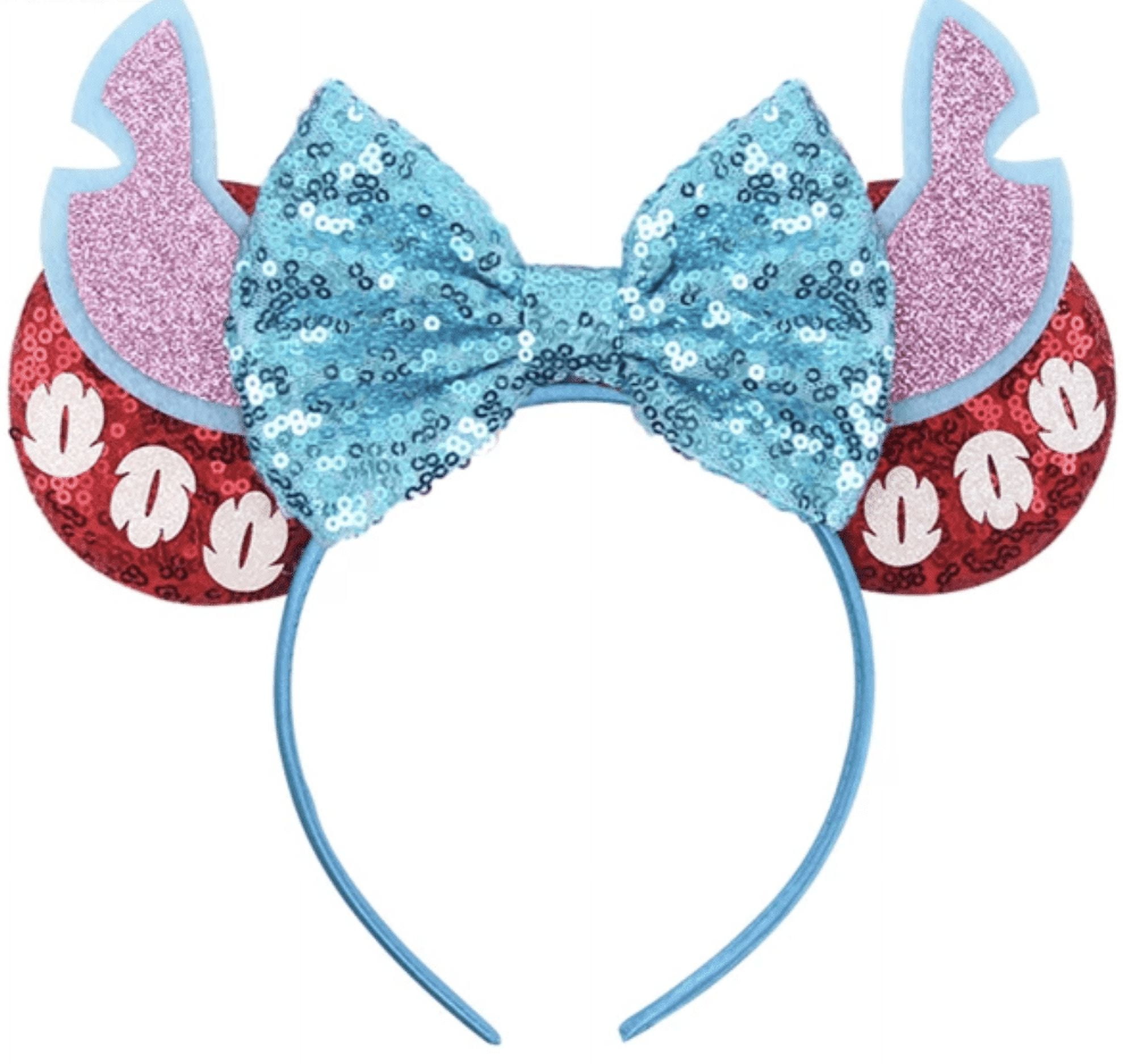 GIFTS BY RD Lilo and Stitch Inspired Minnie Ears, Blue Mickey Ears, Blue Ears, Lilo and Stitch Minnie Ears, Lilo and Stitch Mickey Ears