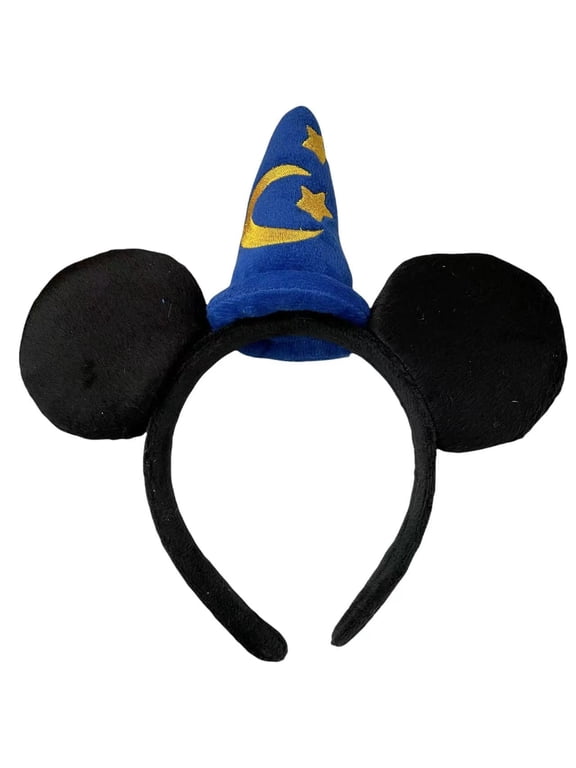 Sorcerer Mickey Ears Costume Accessories with Sequin Design Disney
