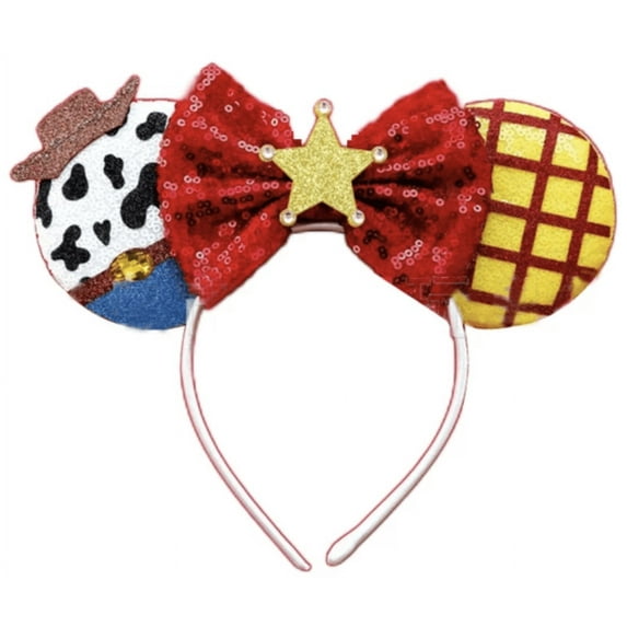 Gifts by RD Woody Toy Story Inspired Minnie Ears, Toy Story Ears, White Ears, Mickey Ears