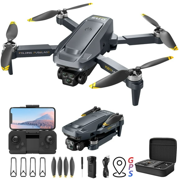 Gifts for 17 Year Old Boy,Gps Drone Brushless Motor Drones 5G Rc Quadcopter Altitude Hold Obstacle Avoidance for Kids Adults,Gray