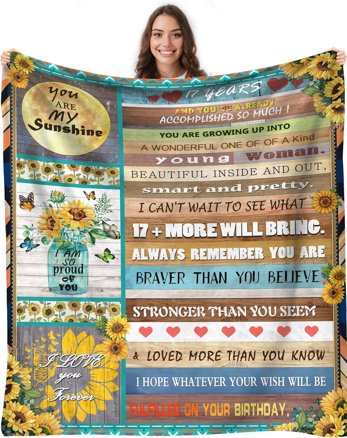 Gifts for 17 Year Old Girl,17th Birthday Decorations for Girls, 17 Year