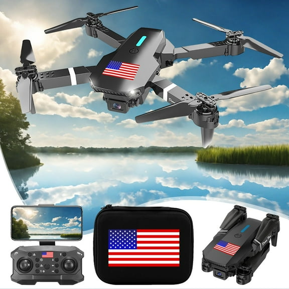 Gifts for 20 Year Old Boy, Drone with 1080P FPV Camera Remote Control Toys Gifts for Boys Girls with Altitude Hold Headless Speed Adjustment, Black