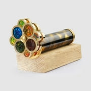 Gifts for Art Lovers Brass Kaleidoscope with Gift Box | Unique and Creative Optical Toy | Perfect for Home Decor and Relaxation