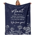 thumbnail image 1 of Gifts for Aunts for Mothers Day Christmas, Aunt Gift Blanket, Aunt Birthday Gifts Throw Blankets 60"x80", 1 of 7