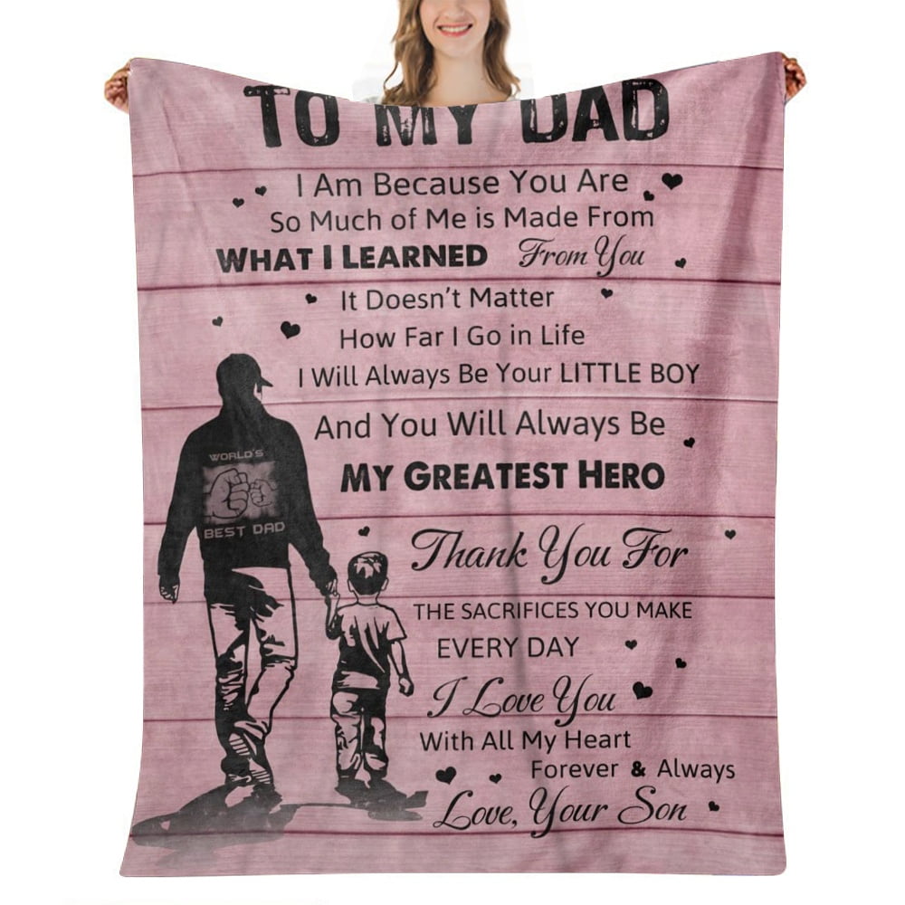 Fathers day blankets from daughter cheap