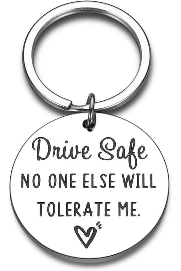 Gifts for Boyfriend from Girlfriend Drive Safe Keychain for Boyfriend Birthday Gifts Husband Valentines Christmas