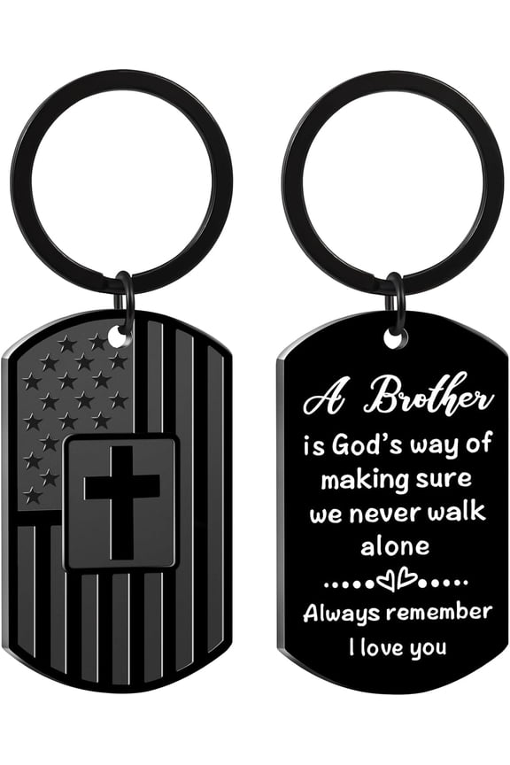 Gifts for Brother from Sister, Brother Birthday gifts from Brother, Brother Gift Keychain for Birthday Christmas Graduation