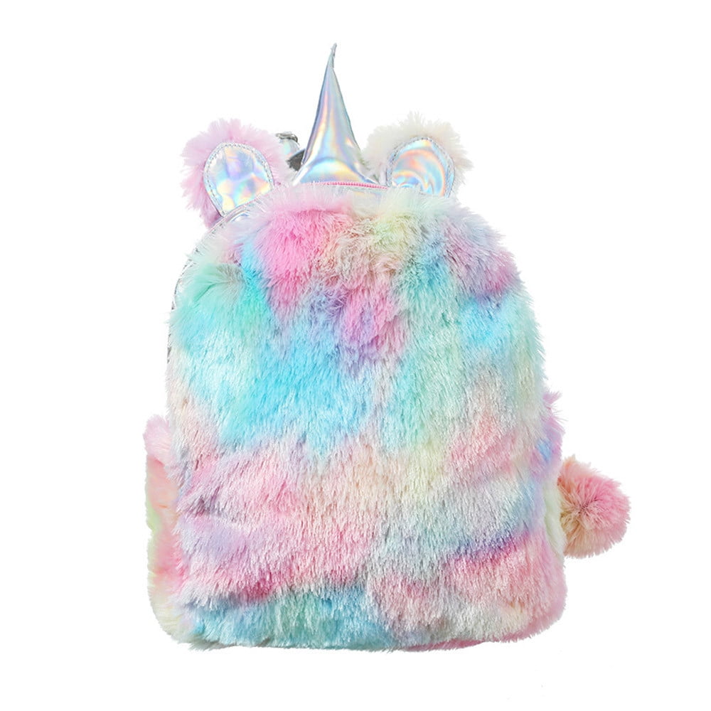 Fuzzy unicorn backpack walmart online