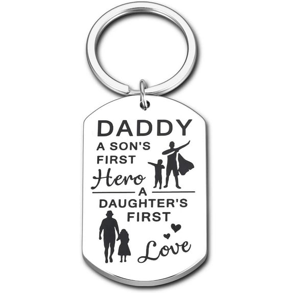 Gifts for Dad Fathers Day Birthday Christmas Keychain Gifts from Son Daughter