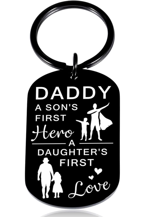 Gifts for Dad Fathers Day Birthday Christmas Keychain Gifts from Son Daughter