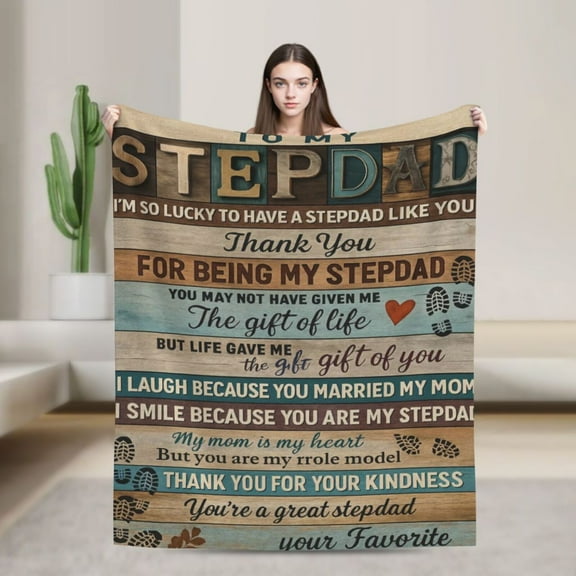 Gifts for Dad Fathers Day Dad Gifts Blanket from Daughter Son Dad Birthday Ideas for Father Husband Grandpa Present for Dad Throw Blanket 50x40