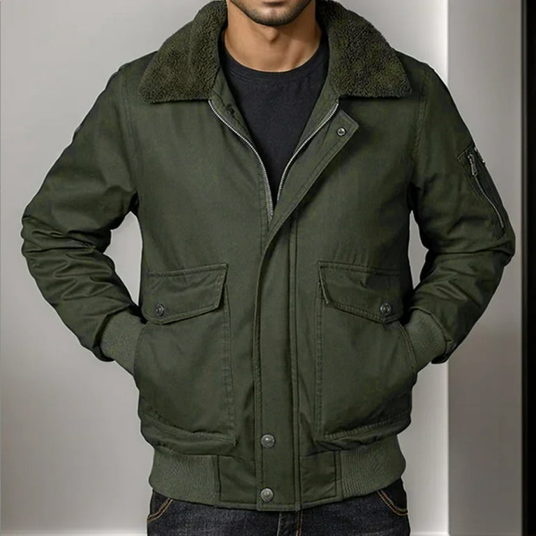 Gifts for Dad Men s Lightweight Jackets Solid Colour New Style Bomber Jacket Men s Varsity Jackets Walmart