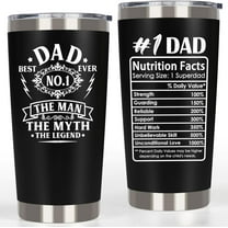 Gifts for Dad Tumbler, Father‘s Day Gifts from Kids Daughter Son - Best Dad Ever Gift, Birthday Gift for Father, #1 Dad Cup Tumbler, 20oz