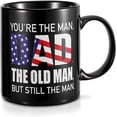 thumbnail image 1 of Gifts for Dad from Daughter Son, 11Oz You're The Man, Novelty Funny Coffee Dad Mugs, Father's Gift Ideas Birthday Christmas Presents Black, 1 of 2