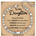 thumbnail image 1 of Gifts for Daughters, Gifts for Ladies, Easter Baskets, Small Gemstone Beaded Bracelets Ladies Gifts Trendy Pieces with Inspirational Cards, 1 of 8