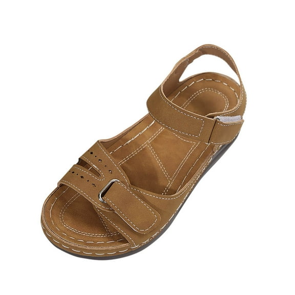 Womens Sandals Comfortable Fashion Women Casual Round Head Sandals Comfy Beach Casual Shoes