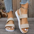 thumbnail image 1 of Gifts for Family Womens Sandals Comfortable Women's Plus-size Summer New Muffin Heave-soled Open-toed Casual Sandals With Buckle, 1 of 7