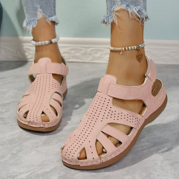 Women's Sandals Fashion Women Casual Round Head Comfy Beach Casual Sandals Shoes