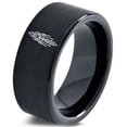 thumbnail image 1 of Gifts for Friends Wedding Jewelry Black Gamer Tungsten Handmade Item Matching Promise Rings 21st Birthday Gift Daughter, 1 of 8