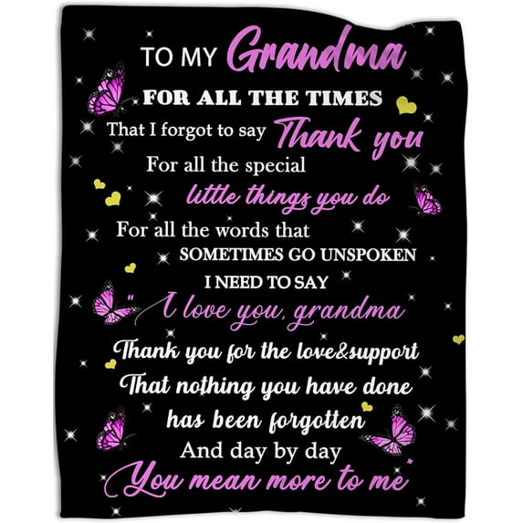 Gifts for Grandma Blanket Grandma Gifts Throws Nana Blanket for Birthday Christmas Thanksgiving 50"x60