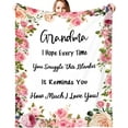 thumbnail image 1 of Gifts for Grandma Blanket to My Grandma Throw Blanket Grandma Gifts Soft Cozy Blankets for Bed Sofa 50"x40", 1 of 6