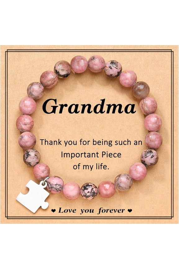 Gifts for Grandma/Nana/Mom/Aunt/Bestie, Puzzle Bracelet for Christmas/Valentines Day/Mother's Day/Birthday/Anniversary