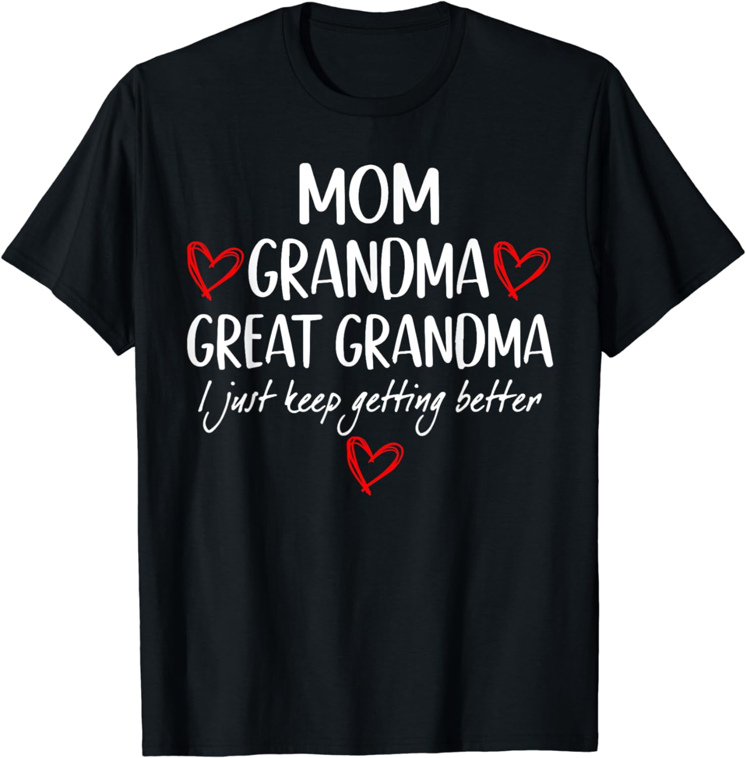 Gifts for Grandma from Grandkids Mom Grandma Great Grandma T-Shirt ...