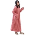 thumbnail image 1 of Gifts for Her Bathrobe for Women Fuzzy Women's Nightgowns & Sleepshirts Oversize Fitness Women's Robes House Womens Robe Pink, 1 of 5