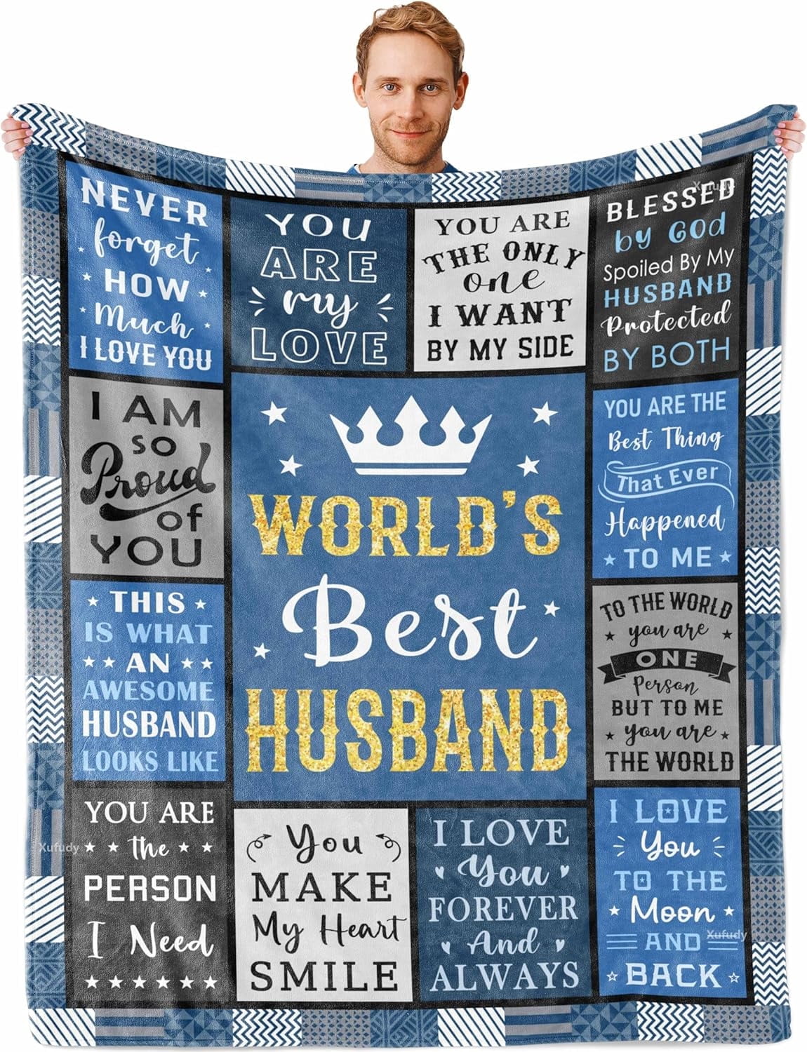 Gifts for Him Husband, Husband Birthday Gifts from Wife Blanket, Cool Anniversary Wedding Gifts