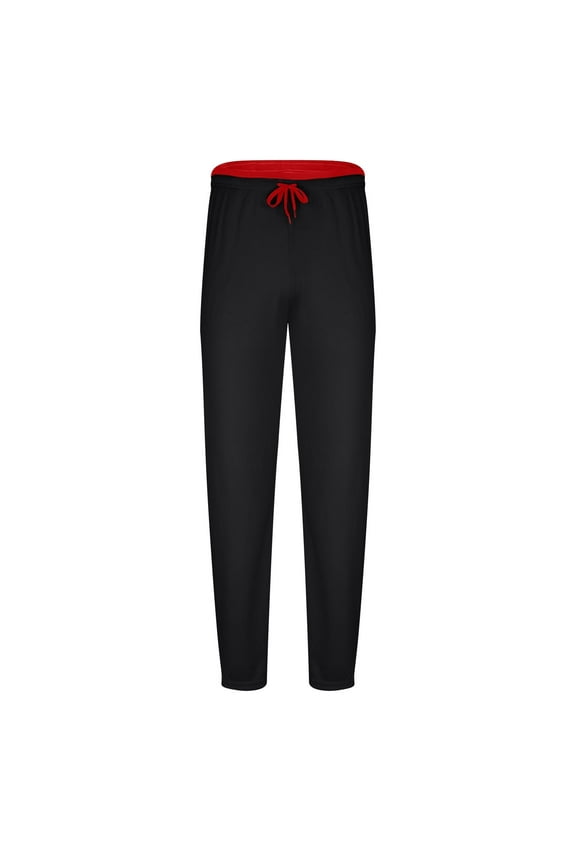 Gifts for Him Nnhblu Black Mens Stretch Pants Drawstring Big and Tall Sweatpants Casual Trousers