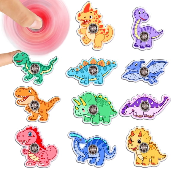 Gifts for Kids, 24 Pack Valentines Day Cards with 24 Dinosaur Spinners, Exchange for Kids, Party Favors for Classroom School
