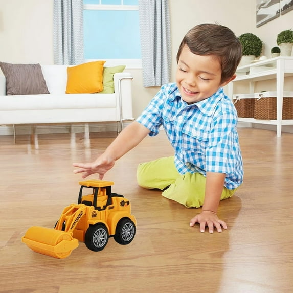 Gifts for Kids! Fwttom Toy Cars, Children's Push Back Toy Car Engineering Car Children's Toy Car Children's Educational Small Car