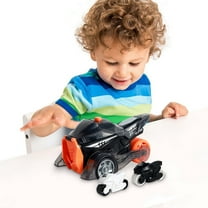 Gifts for Kids! Fwttom Toy Cars, Cool Sliding Catapult - Functional Toys for Boys - Catapult Motorcycle and Car Toys for Kids