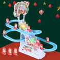 thumbnail image 1 of Gifts for Kids! Fwttom Toy Cars, Santa Claus Slide Rail Car Automatic Stair Climbing Cute and Lovely Children's Toys Relieve Stress and Puzzle Toys, 1 of 8