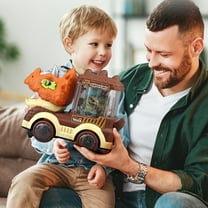 Gifts for Kids! Fwttom Toy Cars, Universal Dinosaur Car Spray Engineering Car Sound and Light Kids Gift Kids Toys