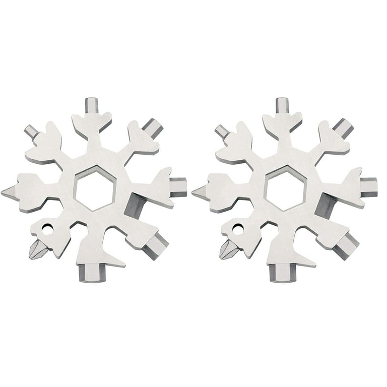 Gifts for Men - 18-in-1 Snowflakes Multi-Tool, Gadgets for Men, Christmas  Gifts, Cool Tools Small Gifts for Men, Dad(2Pack)