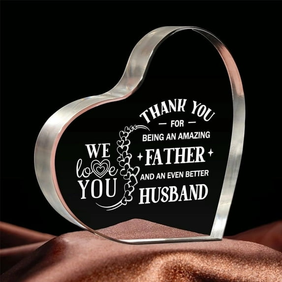 Gifts for Men,Birthday Gifts for Men,I Love You Father's Day and Husband Birthday Gift from Wife, Acrylic Keepsake(Style C)