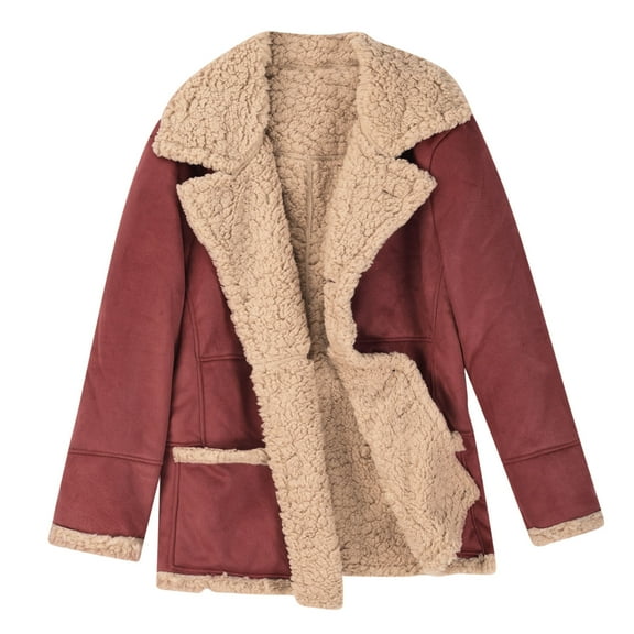 Gifts for Men Men's Leather Jacket Fashion Stand Collar Punk Motorcycle Fur Leather Jacket Long Sleeve Hoodless Casual Outwear & Jackets,Red,S