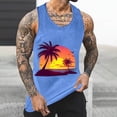 thumbnail image 1 of Gifts for Men! Titcea Mens Tank Top Round Neck Sleeveless Hawaiian Beach Graphic T Shirts Workout Running Summer Casual Tank Tops, 1 of 5