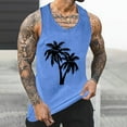 thumbnail image 1 of Gifts for Men! Titcea Tank Tops Men Palm Tree Printed Round Neck Sleeveless Workout Shirts Hawaiian Beach Holiday T Shirts Summer Casual Tank Top, 1 of 5