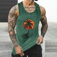 thumbnail image 1 of Gifts for Men! Titcea Tank Tops Men Round Neck Sleeveless Palm Tree Printed Workout Shirts Hawaiian Beach Holiday T Shirts Summer Casual Tank Top, 1 of 5