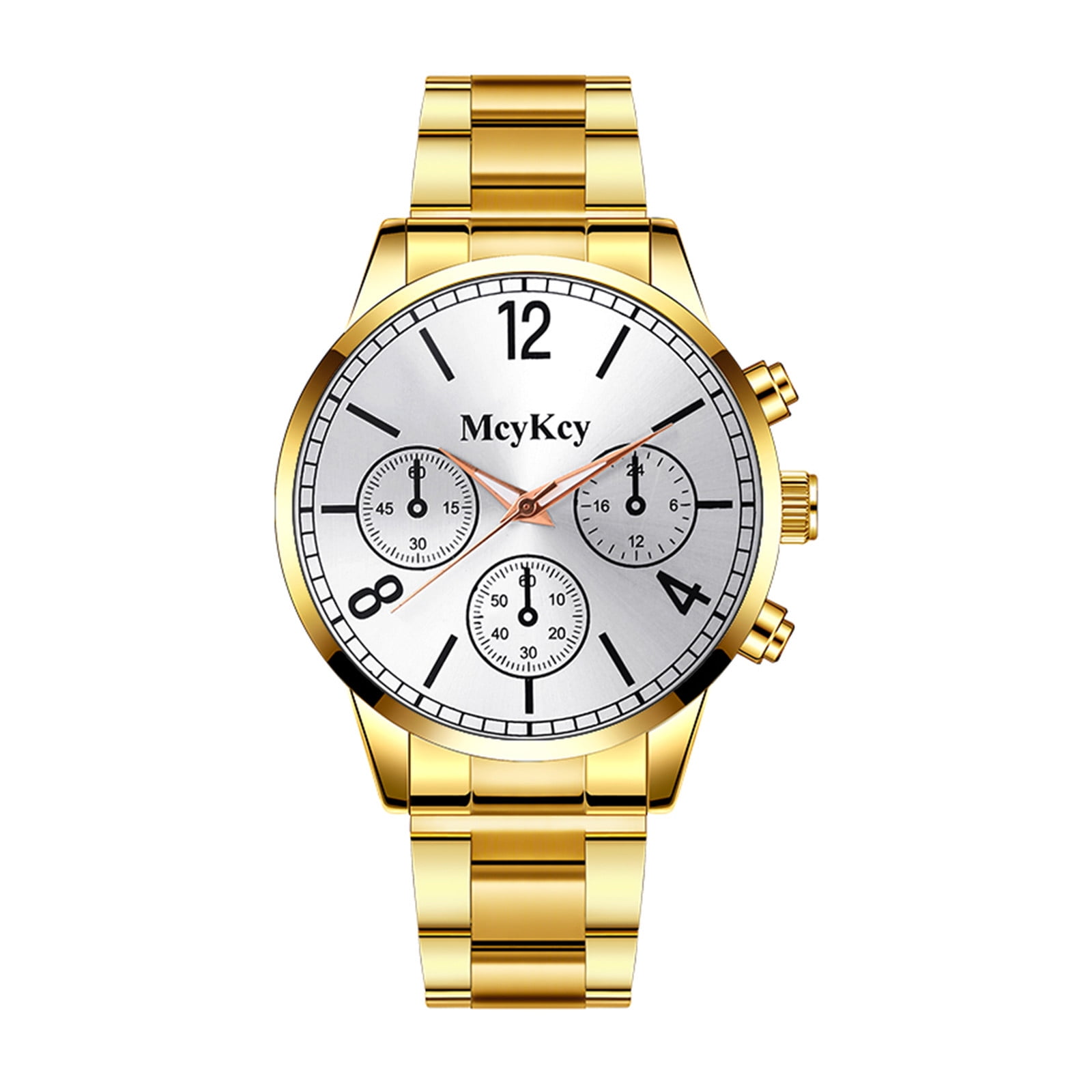 Gifts for Men Unique , Men's Steel Strap Watch 30th Birthday Gifts for