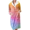 thumbnail image 1 of Gifts for Mom Bathrobe for Women Fuzzy Women's Nightgowns & Sleepshirts Oversize Cozy Women's Robes House Womens Robe Maroon2, 1 of 5